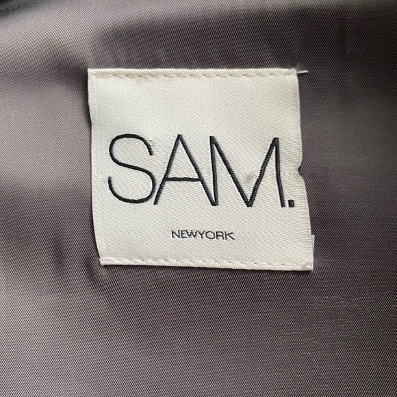 SAM Real Sheared Rabbit Fur Vest with Real Racoon Fur Collar Size Small - Picture 5 of 10